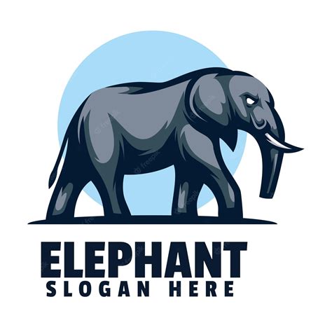 Premium Vector Elephant Mascot Logo