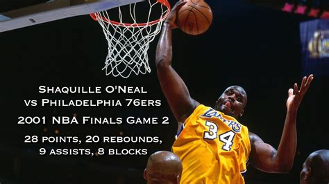 The embarrassing average is down — wait for it — 68% from last year's game 2, which featured a team in canada. Shaquille O'Neal vs 76ers: 2001 NBA Finals Game 2 Full ...