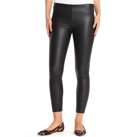 Jessica Simpson Faux Leather Leggings In Black Lyst