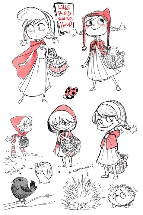 Character Sketch Of Little Red Riding Hood Art And Bussines