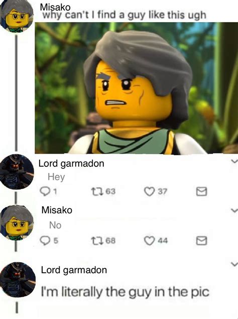 Misako And Garmadon Lego Ninjago Lloyd Ninjago Memes Lego Ninjago