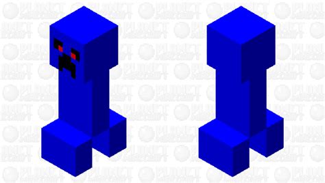 Blue Creeper Reference Minecraft Mob Skin