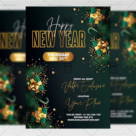 Happy New Year Flyer Psd Template Exclusiveflyer