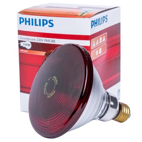 Philips Infrared Physiotherapy Bulb Heat Therapy Lamp Ir Red E27 Par38