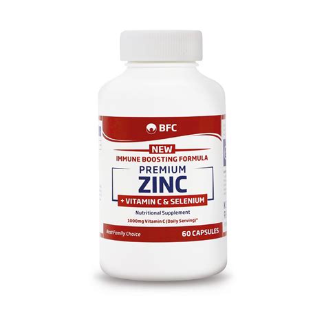 Bfc Premium Zinc With Vitamin C And Selenium 60 Capsules Med365