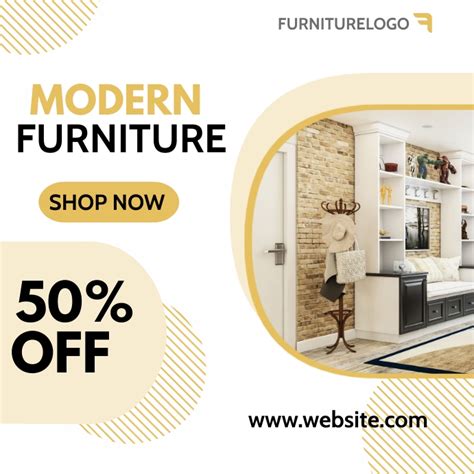 Modern Furniture Advertisement Template Postermywall
