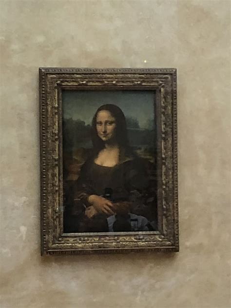Mona At The Louvre Museum Mona Lisa Portrait Painting Louvre Museum