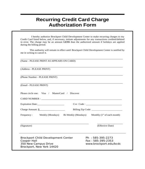 Find content updated daily for credit card authorization number FREE 7+ Recurring Credit Card Authorization Forms in PDF | MS Word