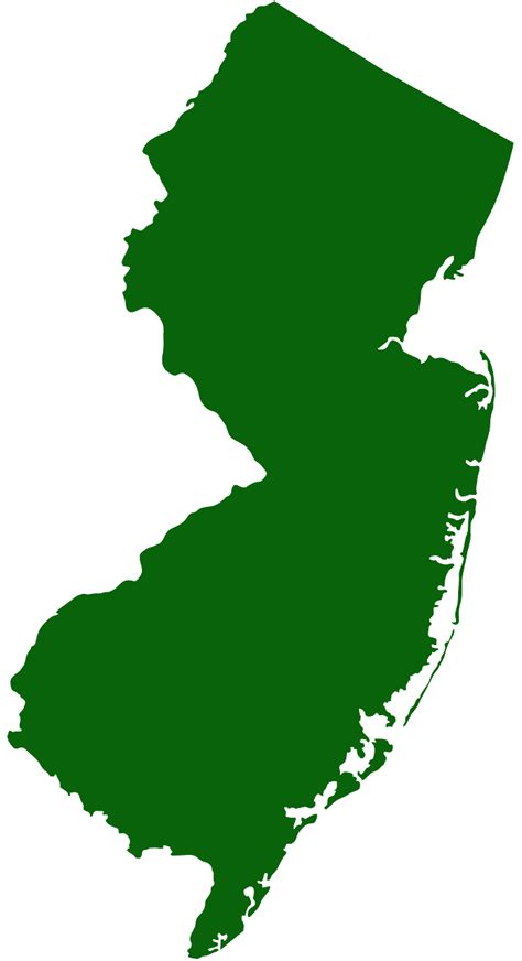New Jersey Map Vector At Collection Of New Jersey Map