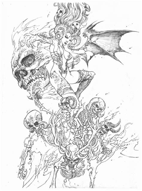 Give your child characters personal goals. demon lady unwaj pencils by paulobarrios on DeviantArt