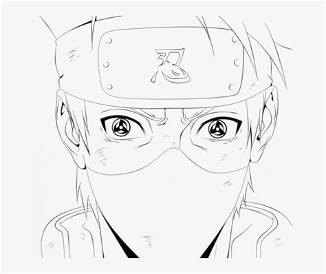 Kakashi Hatake From Naruto Coloring Page Free Printab