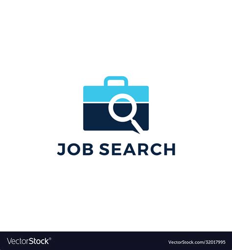 Job Search Logo Icon Royalty Free Vector Image