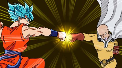 Goku Vs Saitama By Skymaro On Deviantart