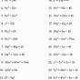 Factoring Polynomials Worksheet Grade 7