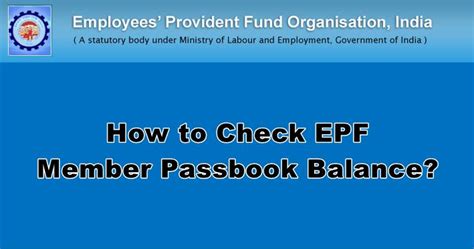 How To Check Epf Member Passbook Balance Finance Quack