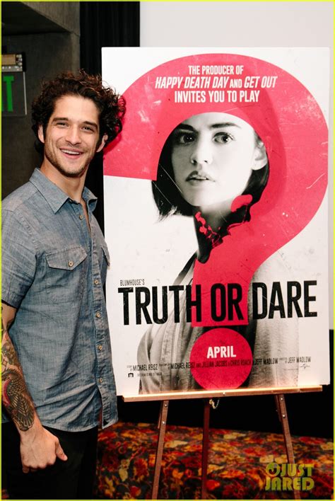 Lucy Hale Goes Gothic At Truth Or Dare Premiere With Tyler Posey Photo 4063789 Brady Smith