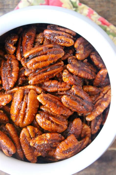 Sweet And Spicy Oven Roasted Pecans Pecans Nuts Snack
