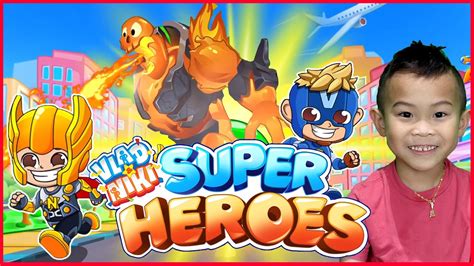 Vlad And Niki Superheroes Game Kids Gameplay Youtube