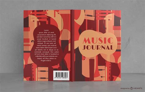 Vintage Style Music Journal Book Cover Design Vector Download