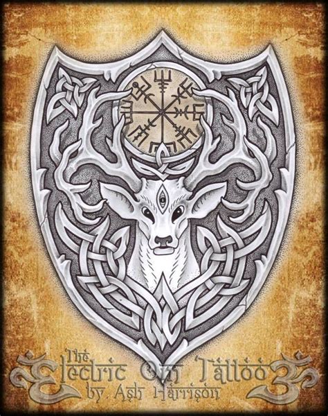 Pin By Joel S On Norse Norse Tattoo Stag Tattoo Celtic Art