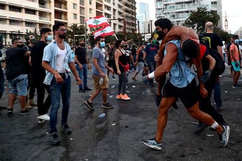 Protests In Lebanon As Public Anger Over Beirut Explosion Unfolds