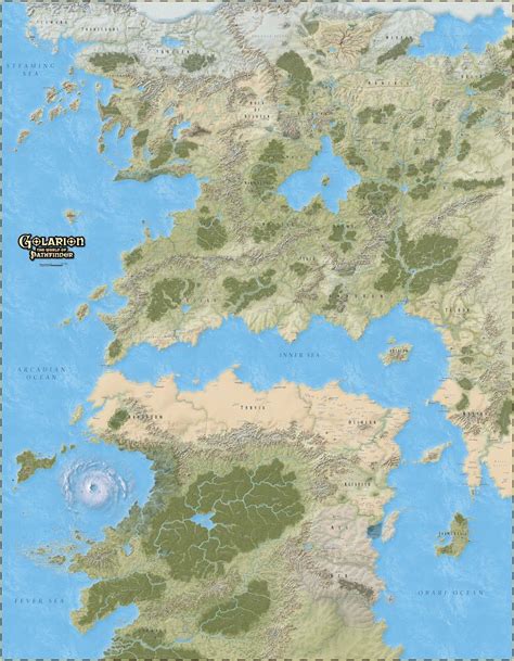 Golarion Map High Resolution