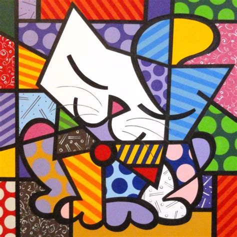 Desenho De Romero Britto Gatinho Para Colorir Tudodesenhos Porn Sex Picture