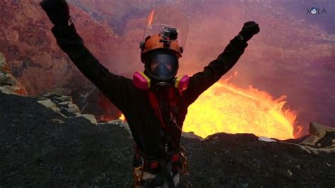 Man Dives Into An Exploding Volcano Worlds Craziest Man Video