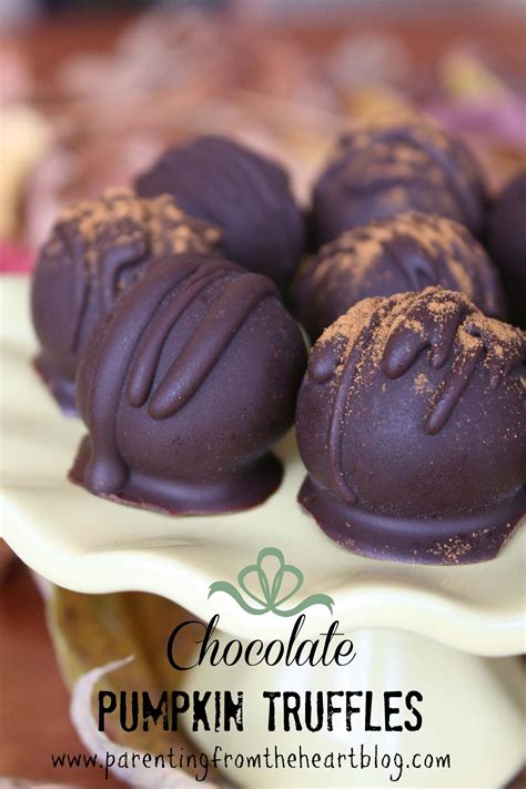 Chocolate Pumpkin Truffles