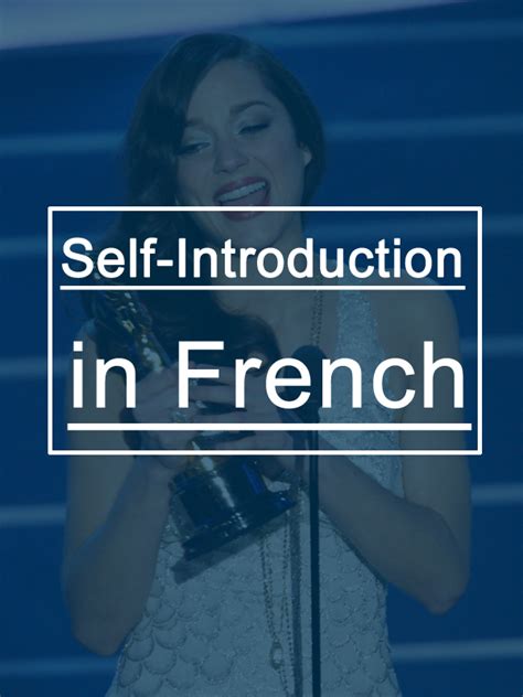 Introduce Yourself In French Mp3 With These 10 Examples French