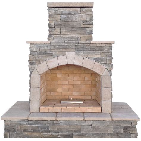 Calflame Natural Stone Propane Gas Outdoor Fireplace And Reviews Wayfair