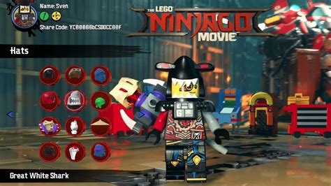 The Lego Ninjago Movie Video Game Character Creator With All Characters
