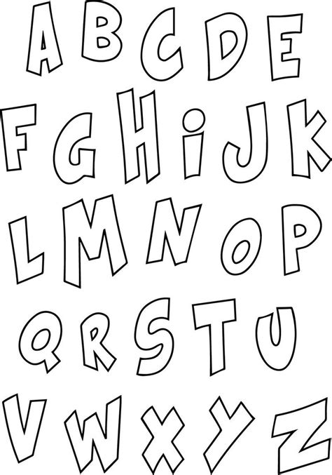 Alphabet With Funny Letters Coloring Pages Coloring Home Riset