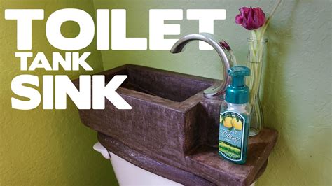 Diy Concrete Toilet Tank Sink This Should Be On Every Toilet