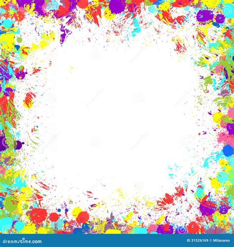 Paint Splatter Background Border Youritch Wallpaper