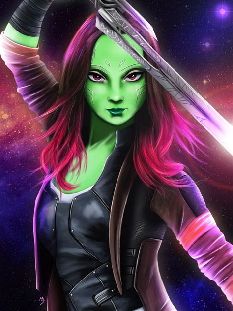 gamora by masbartlett gamora marvel girls marvel universe art