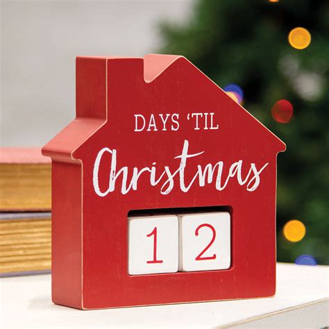 Days Til Christmas House Countdown Calendar
