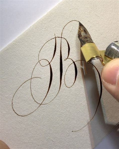 Beautiful Calligraphy Letter B Copperplate Calligraphy Calligraphy