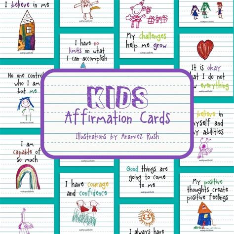 The 21 Best Printable Affirmation Cards For Kids Wild 47 Off