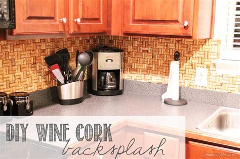 For example, a busy backsplash would clash with a busy granite countertop that has a lot of variation. DIY Wine Cork Backsplash