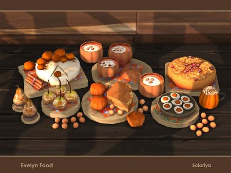 Soloriya S Evelyn Food In Sims Sims Sims Cc Furniture