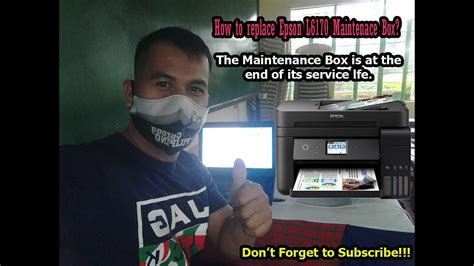 How To Replace Maintenance Box Epson L6170 Youtube
