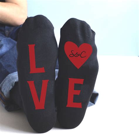 Personalised Love Socks By Solesmith