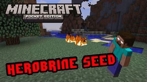 Minecraft Pe Herobrine Seed Youtube