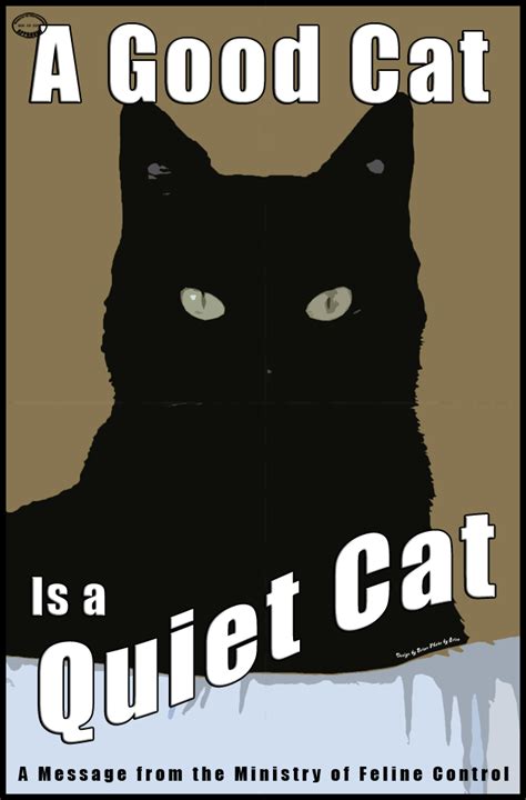 Cat Propaganda Poster Myconfinedspace