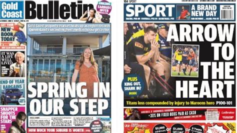 Exclusive First Look At Tomorrows Front And Back Pages Of The Bulletin Gold Coast Bulletin