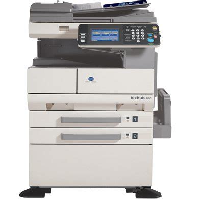 However, it takes more time for data writing compared to the case without sums. KONICA MINOLTA BIZHUB 250 DRIVERS