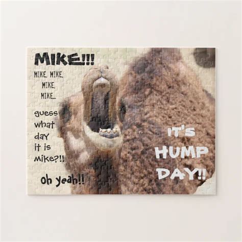 Funny Camel Hump Day Guess What Day It Is Mike Jigsaw Puzzle Zazzle