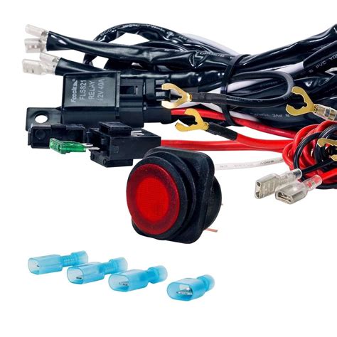 Attach the ground wire near the fuse panel to the frame. Lamphus Cruizer Off Road Atv/Jeep Led Light Bar Wiring Harness Kit - 40 Amp R.. | Fox and Grapes