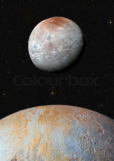 Planet Pluto In Outer Space Stock Image Colourbox